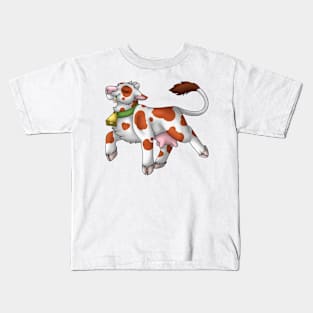 Happy Moo: Caramel Spots Kids T-Shirt